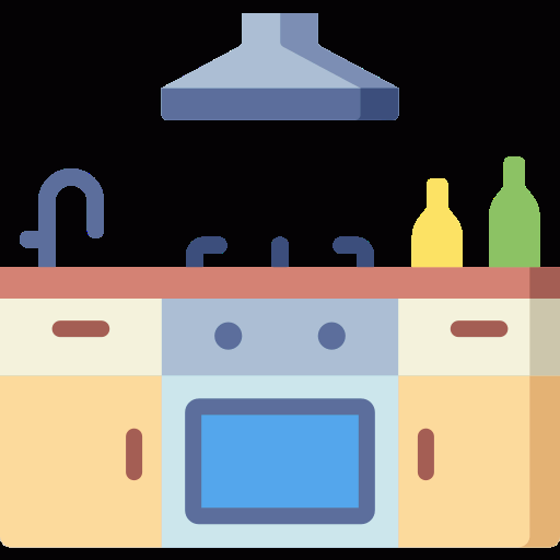Modular kitchen with chimney & RO
